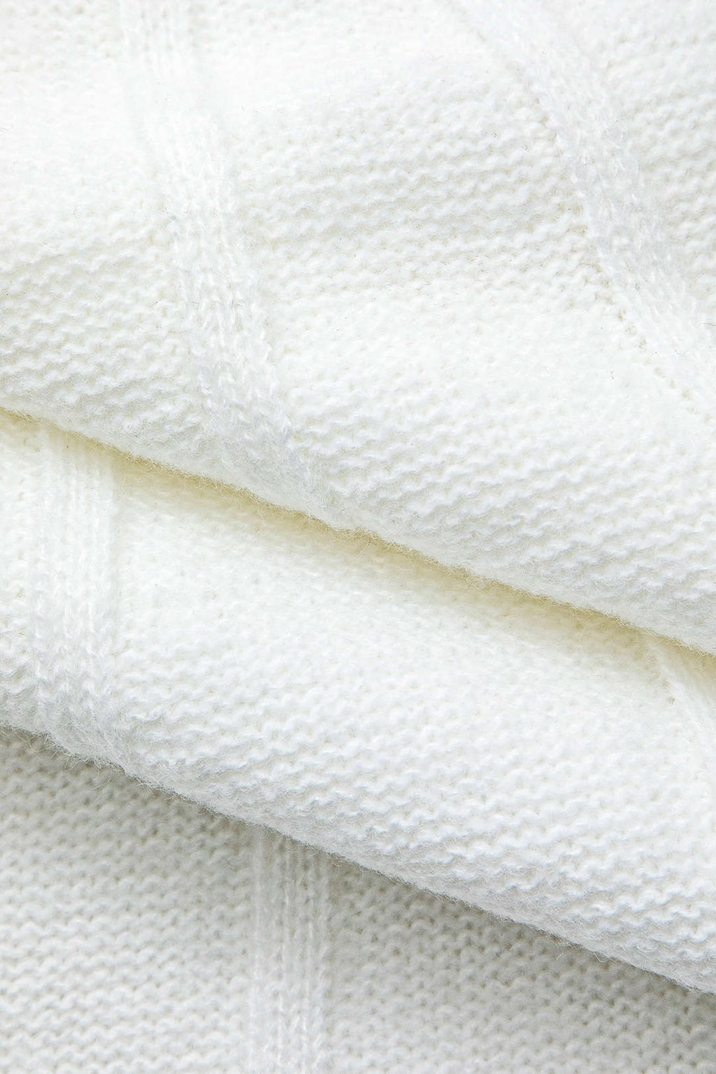 Mock Neck Textured Batwing Sleeve Sweater