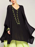 Casual V Neck Long Sleeve Tank Top & Cardigan 2Pcs Set