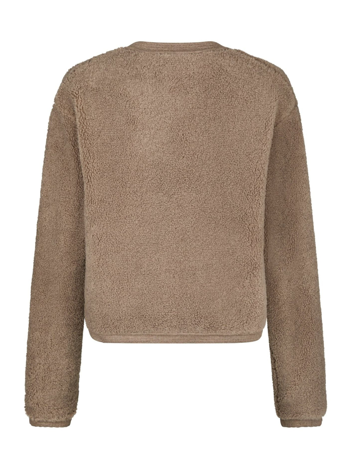 Maison Teddy Cardigan | Faux Shearling Texture | Button Front