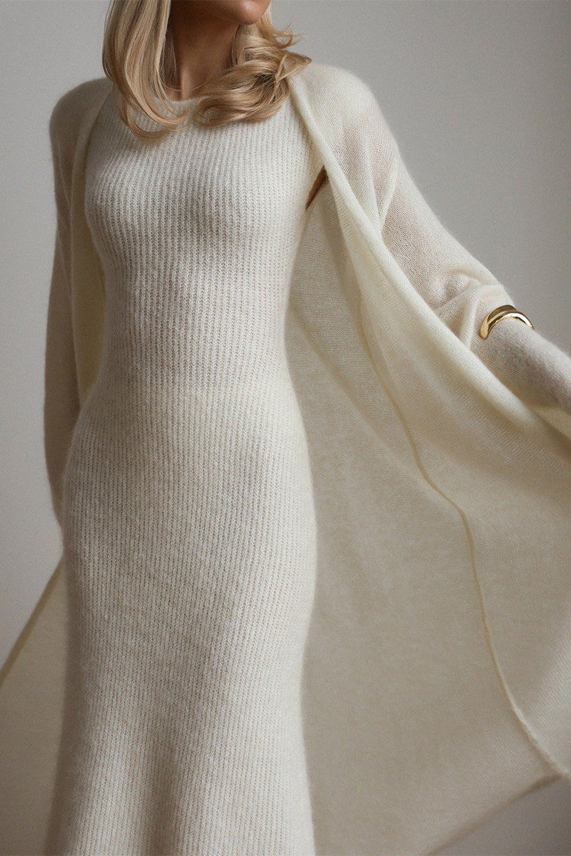 Cozy Cardigan & Knit Dress Set