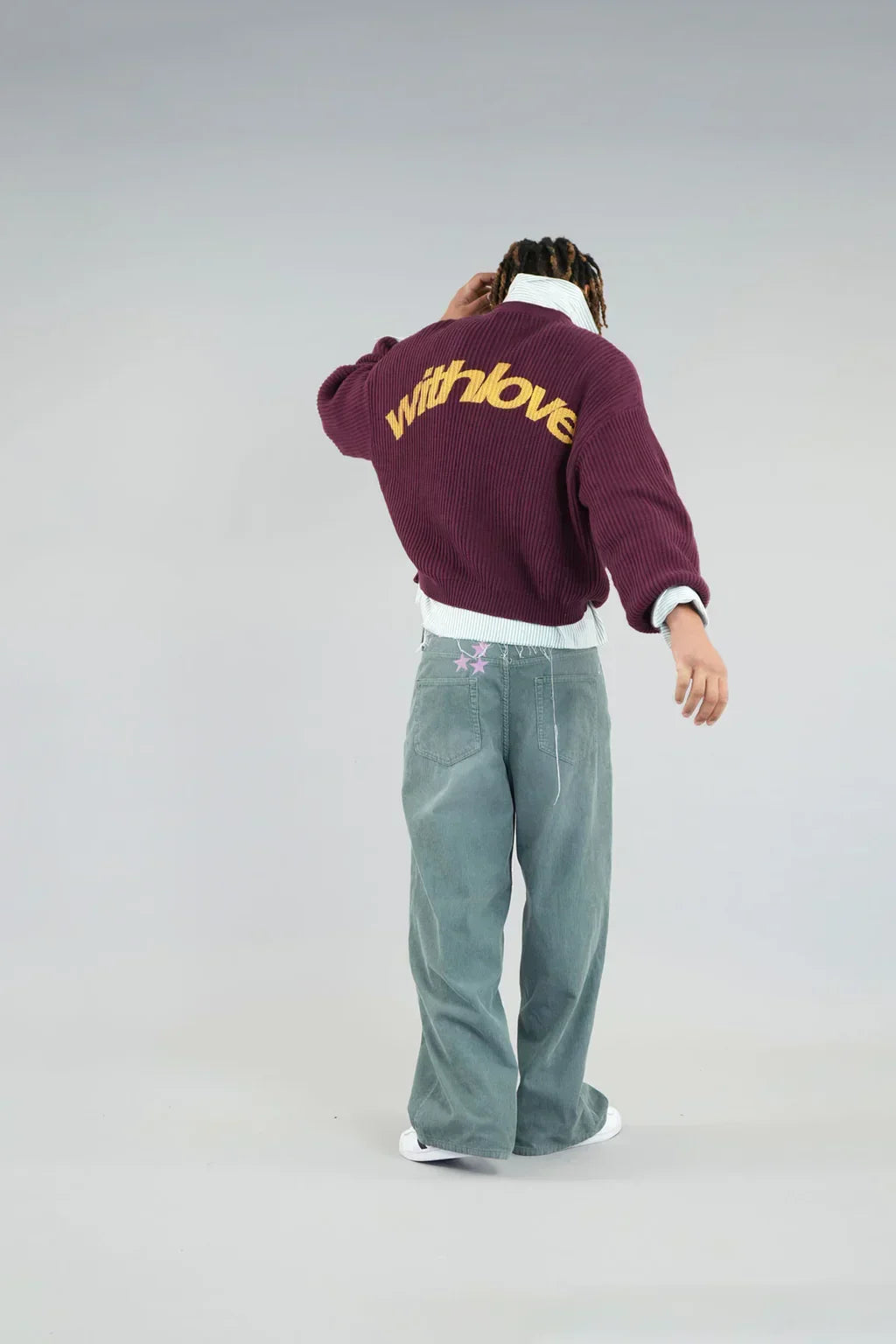 With Love Sweater - BURGUNDY