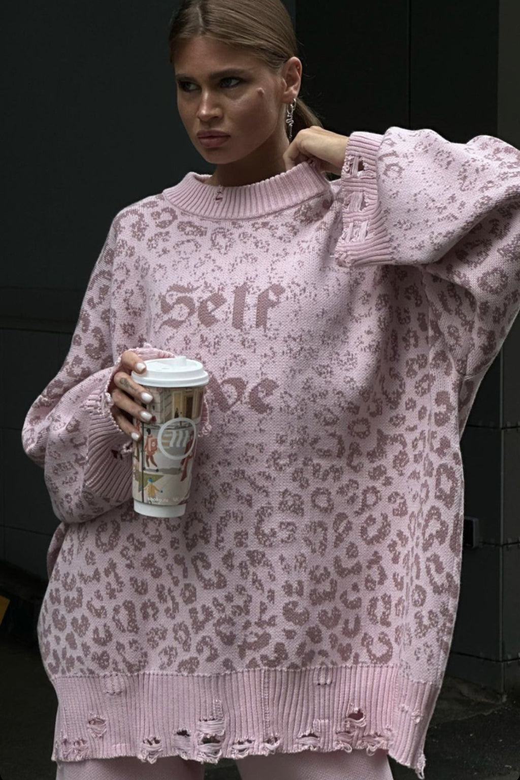 Oversize Streetwear Distressed Sweater