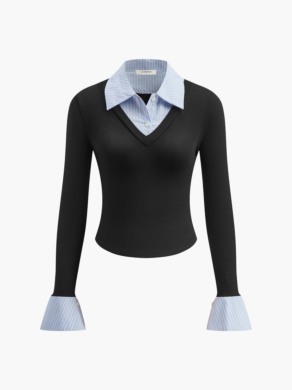 V-Neck Knit Chic Sweater