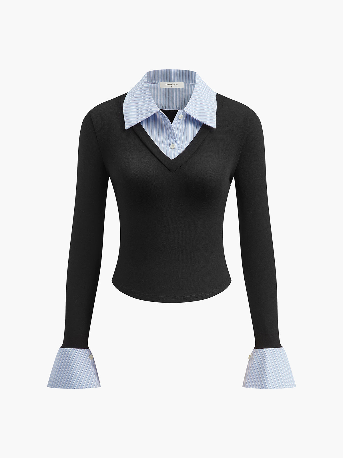 V-Neck Knit Chic Sweater