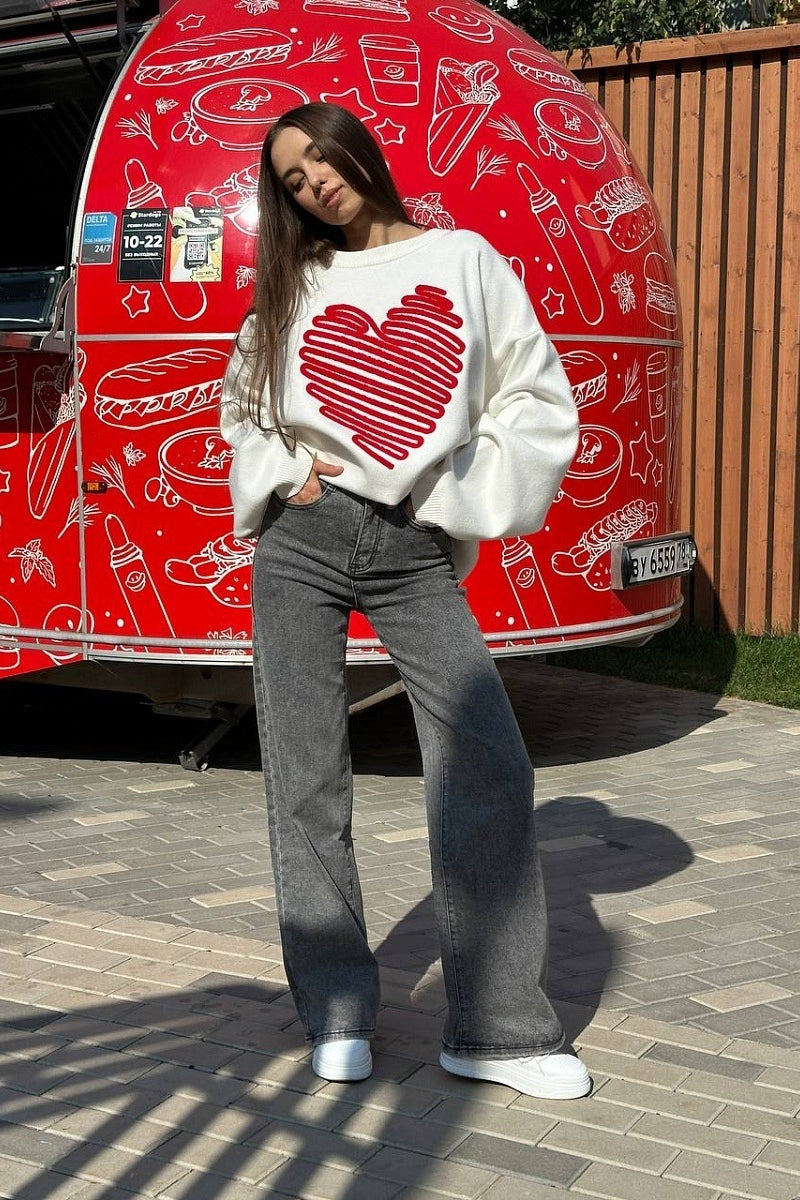 Oversized Love Knit Top