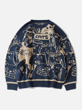 Cats Expressions Sweater