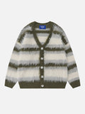 Color Block Horizontal Striped Cardigan