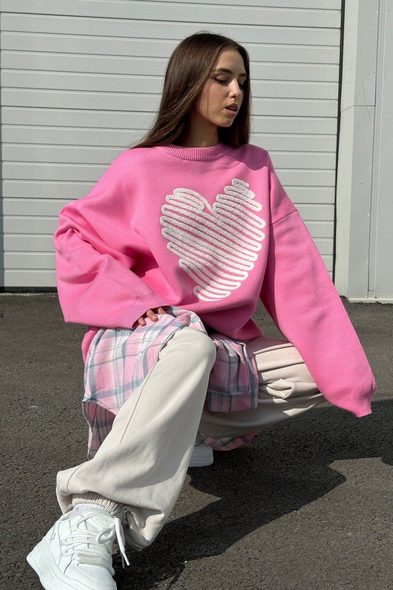 Oversized Love Knit Top