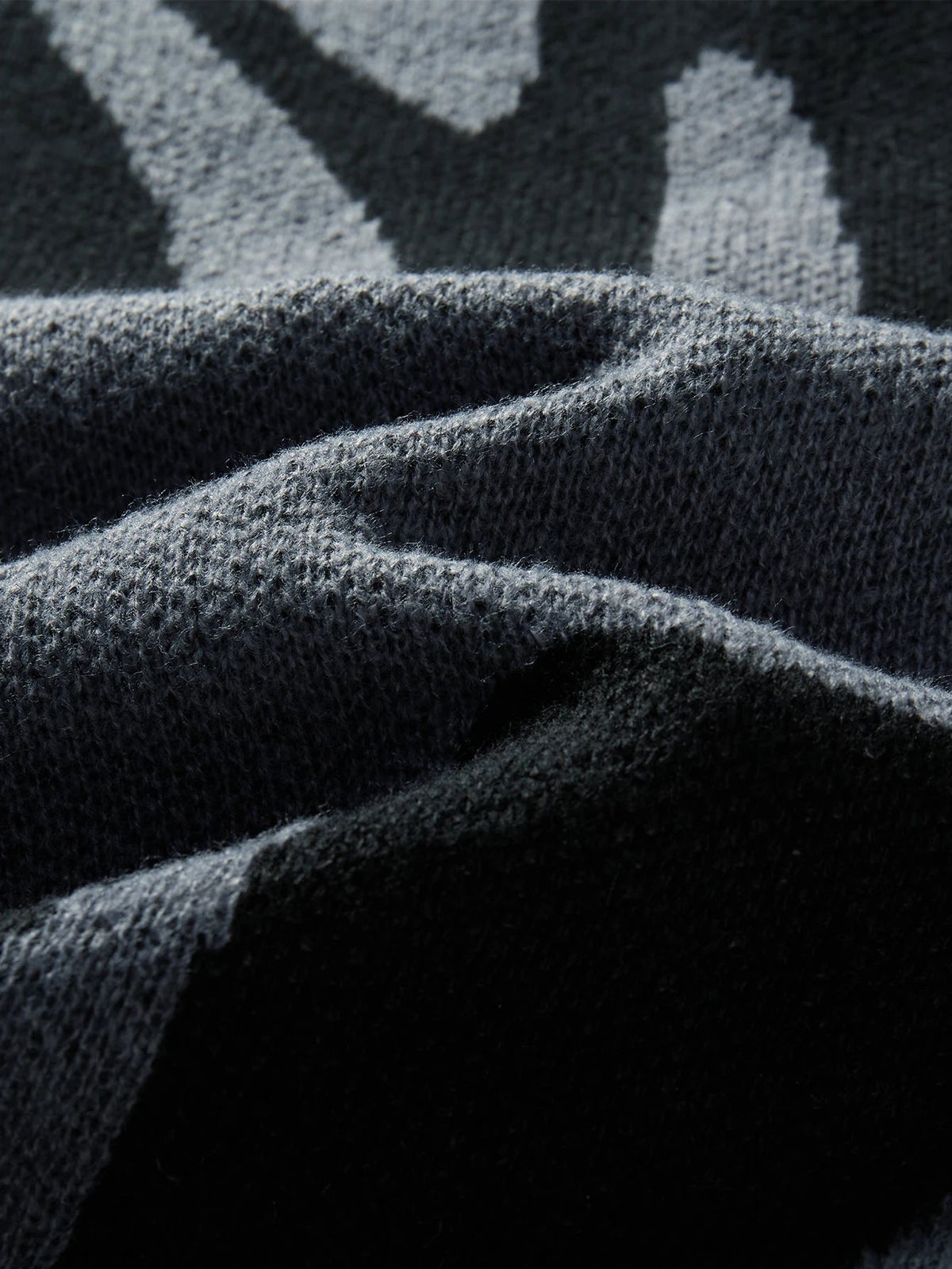 Jacquard Knit Sweater | Abstract Pattern Crew Neck
