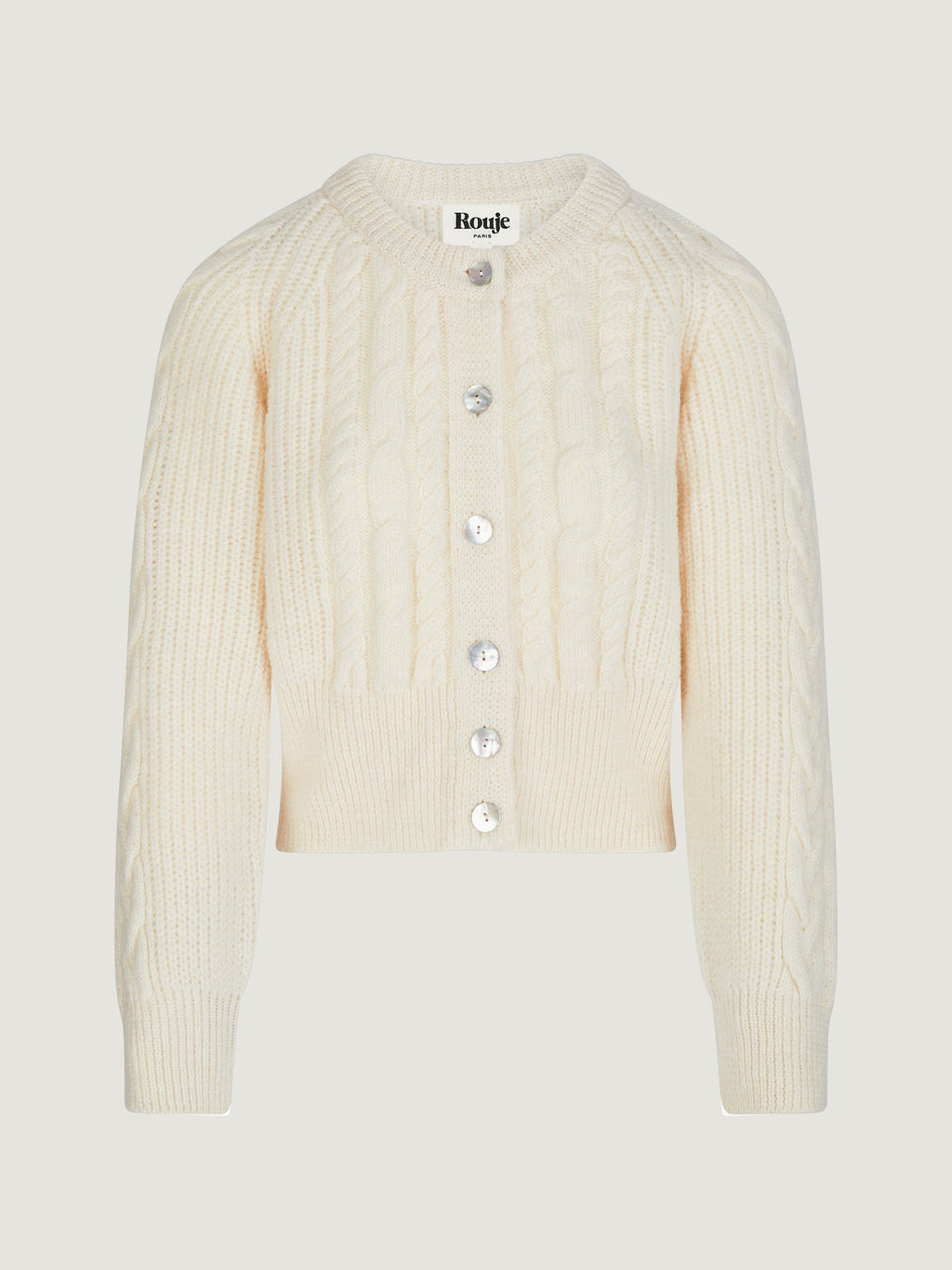 Maison Cable Knit Cardigan | Buttoned Front