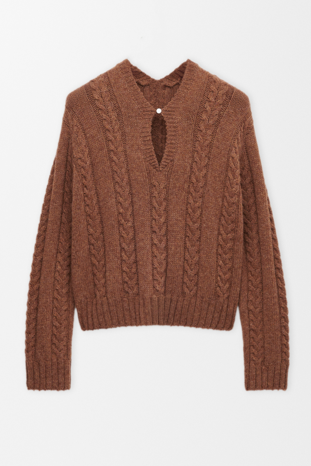 Khala Cable-knit Sweater - Brown