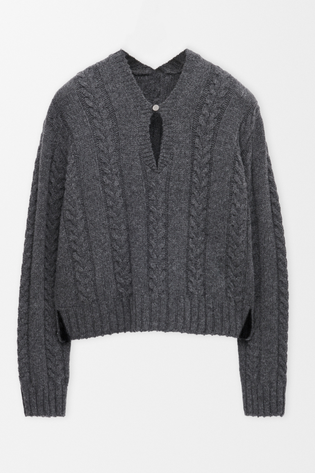 Khala Cable-knit Sweater - Grey