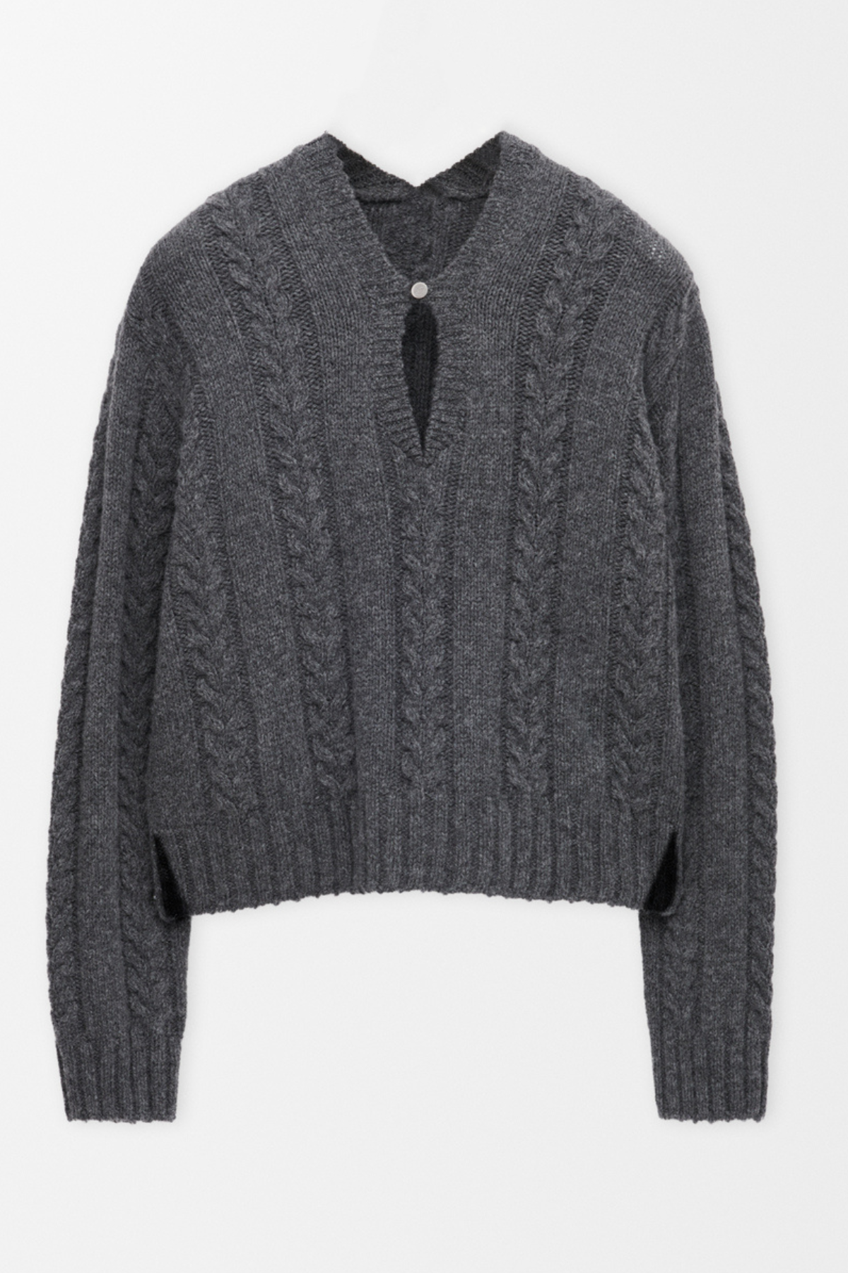 Khala Cable-knit Sweater - Grey