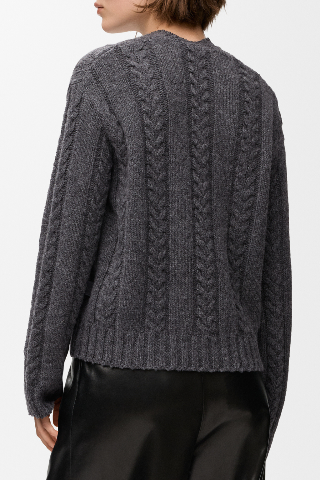Khala Cable-knit Sweater - Grey