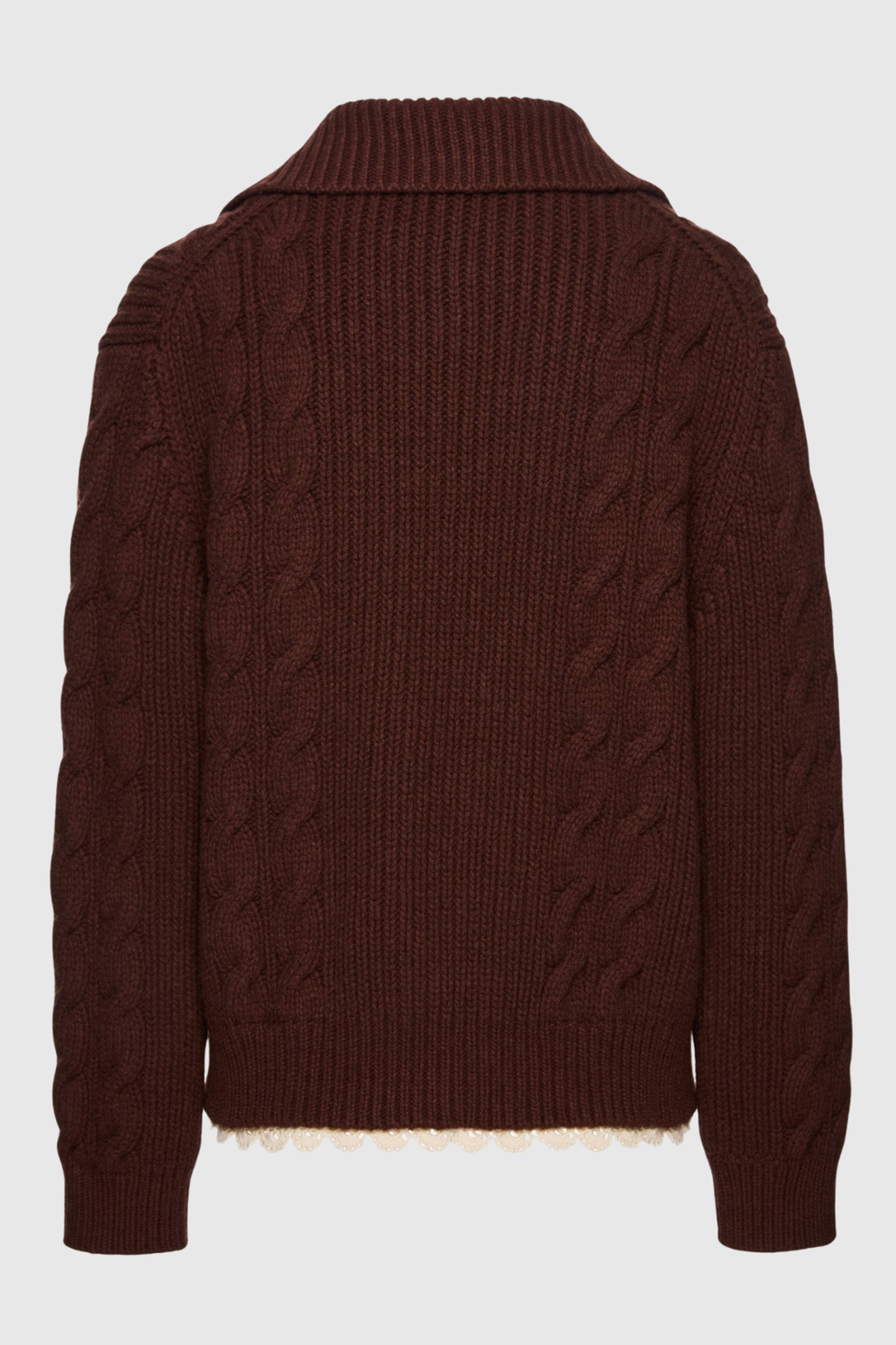 Lytar Lace-trimmed Knit Cardigan