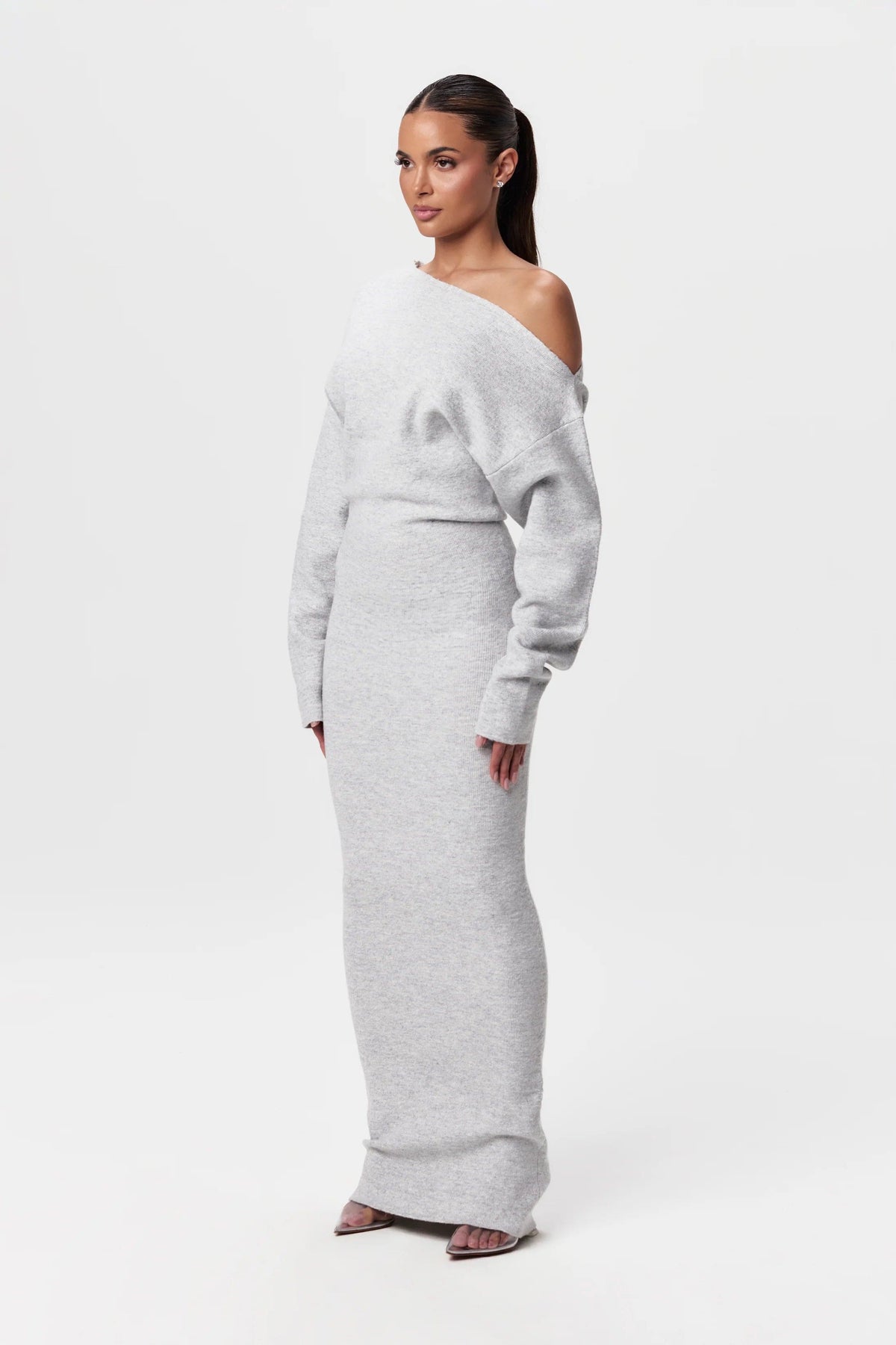 Drop Shoulder Sweater Dress