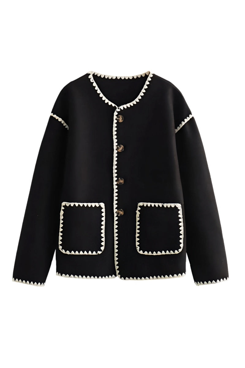 Women's Contrast  Cardigan