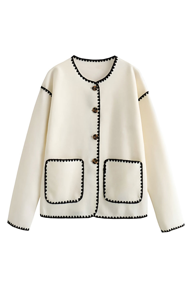 Women's Contrast  Cardigan