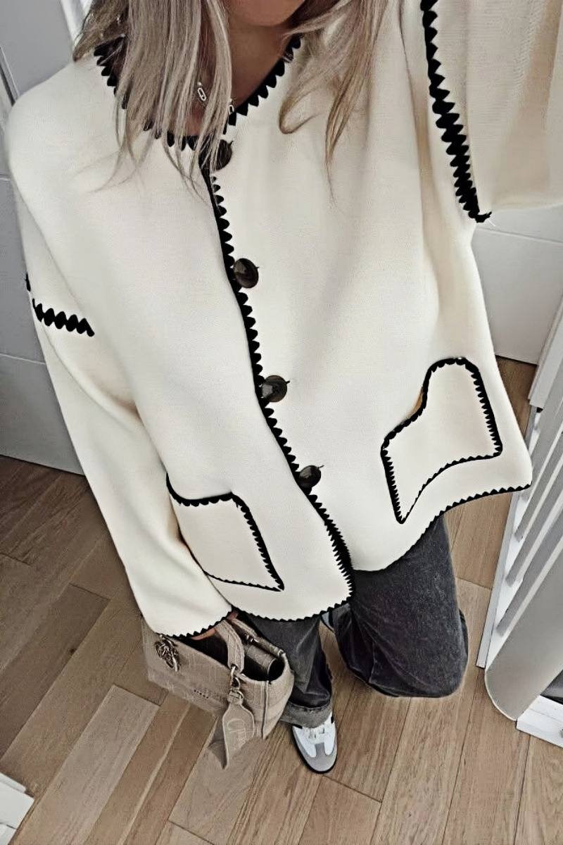 Women's Contrast  Cardigan