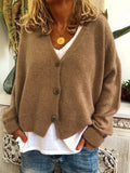 Classic Khaki Cardigan