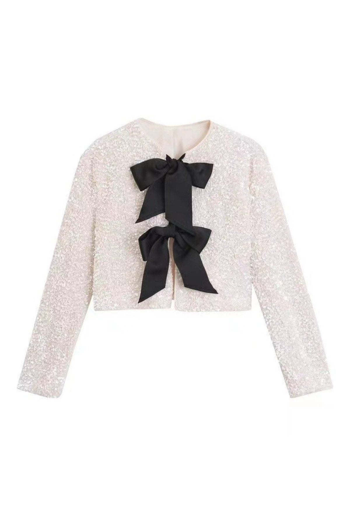 Cara Bow-tie Sequins Jacket